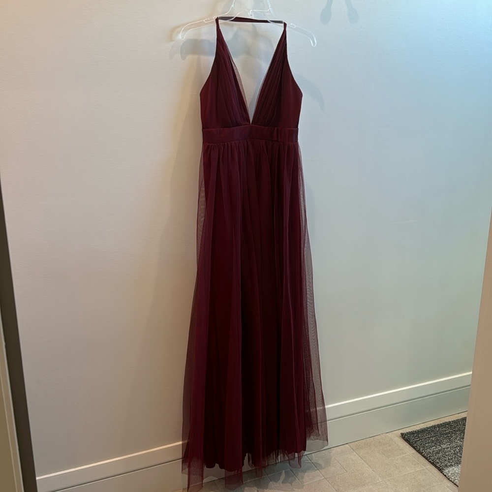 Maroon Maxi Dress